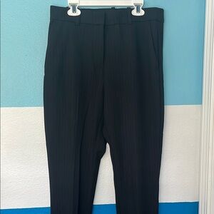 H&M Blue and Black Tailored Trousers